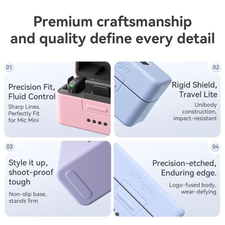 For DJI Mic Mini aMagisn MP01 Silicone Protective Case, Color: 4 In 1 Black - free shipping - PMC TechLife - Order now!