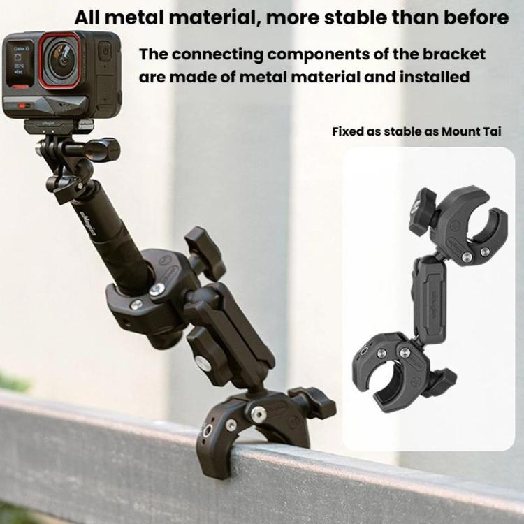 aMagisn HM10 For Insta360, DJI, GoPro Cameras Metal Arm Clamp Holder Cycling Clamp Bracket - free shipping - PMC TechLife - Order now!
