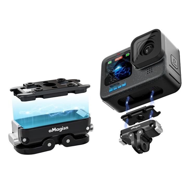 aMagisn Magnetic Quick Release Adapter for GoPro HERO13/12/11/10/9/8/11 Mini/MAX Separate Top Mount Plate - free shipping - PMC TechLife - Order now!