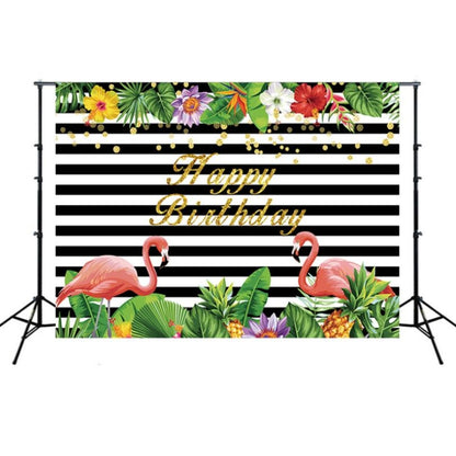 2.1m x 1.5m Flamingo Children Birthday Party Cartoon Photography Background Cloth - Birthday Party by PMC Jewellery | Online Shopping South Africa | PMC Jewellery