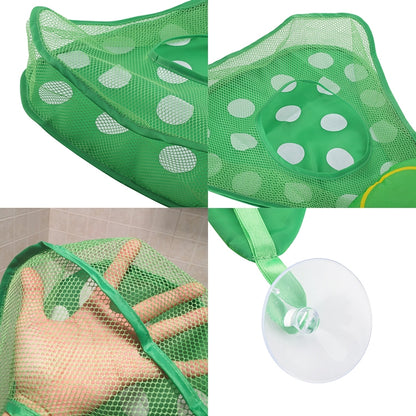 Baby Shower Bath Toys Storage Mesh Bag with Strong Suction Cups(Yellow) - Storage Bags by PMC Jewellery | Online Shopping South Africa | PMC Jewellery