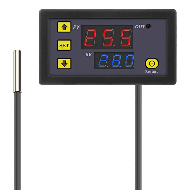 High-precision Microcomputer Intelligent Digital Display Switch Thermostat, Style:12V Power Supply(Red and Blue Display) - Thermostat & Thermometer by PMC Jewellery | Online Shopping South Africa | PMC Jewellery