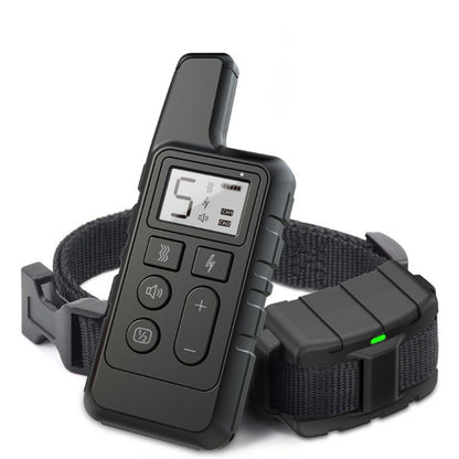 500m Dog Training Bark Stopper Remote Control Electric Shock Waterproof Electronic Collar(Black) - Training Aids by PMC Jewellery | Online Shopping South Africa | PMC Jewellery