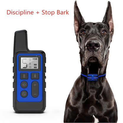 500m Dog Training Bark Stopper Remote Control Electric Shock Waterproof Electronic Collar(Red) - Training Aids by PMC Jewellery | Online Shopping South Africa | PMC Jewellery