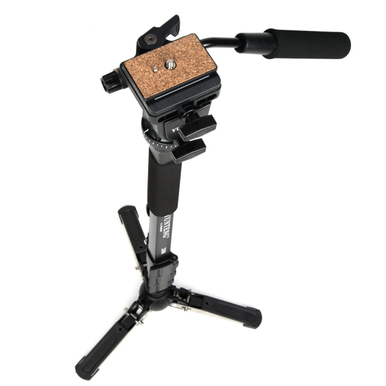 YUNTENG VCT-288RM SLR Camera Monopod Camera Support Foot Hydraulic Head Professional Photography Stand, Height: 1.48m - free shipping - PMC TechLife - Order now!