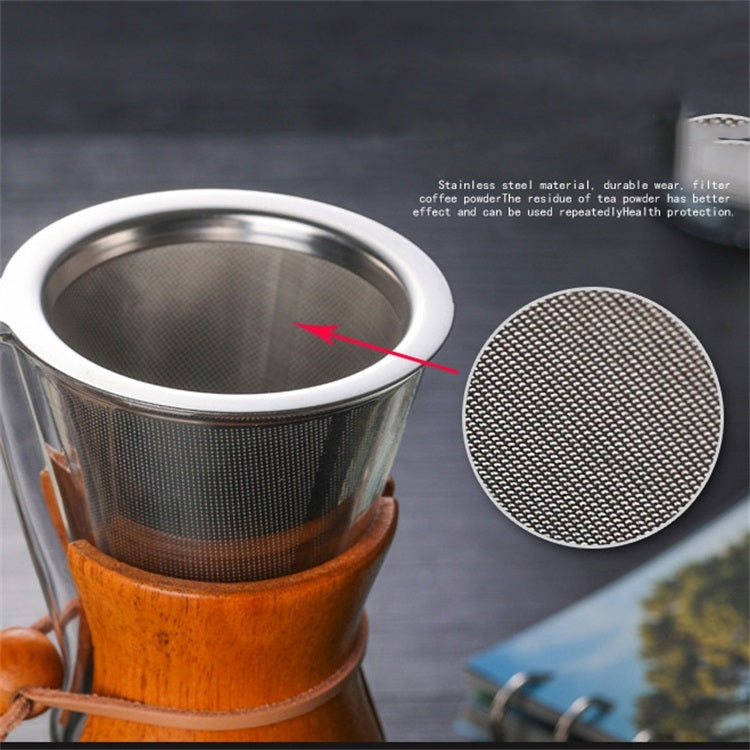 Heat Resistant Glass Coffee Pot Convenient Hand Made Pot, Specification:600ml Coffee Pot with Strainer - free shipping - PMC TechLife - Order now!
