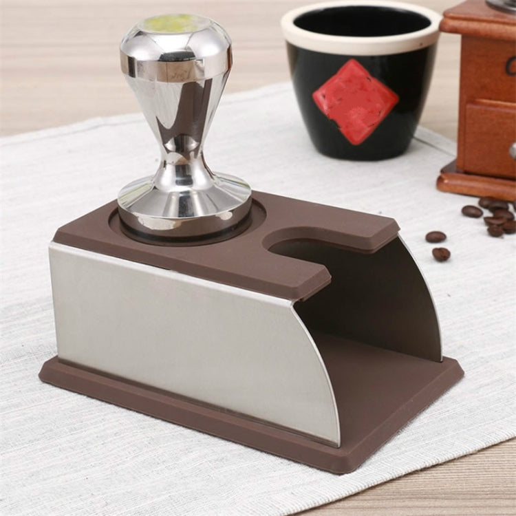 Stainless Steel Solid Wood Handle Integrated Coffee Powder, Specification:58mm, Color:Rosewood Handle - free shipping - PMC TechLife - Order now!