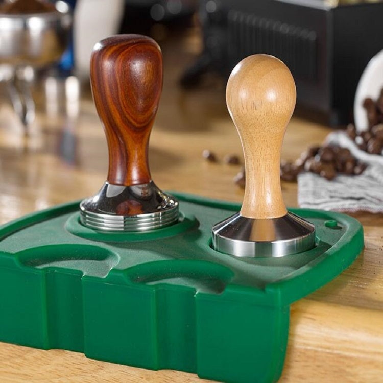 Stainless Steel Solid Wood Handle Integrated Coffee Powder, Specification:57.5mm, Color:Aluminum Integration - free shipping - PMC TechLife - Order now!