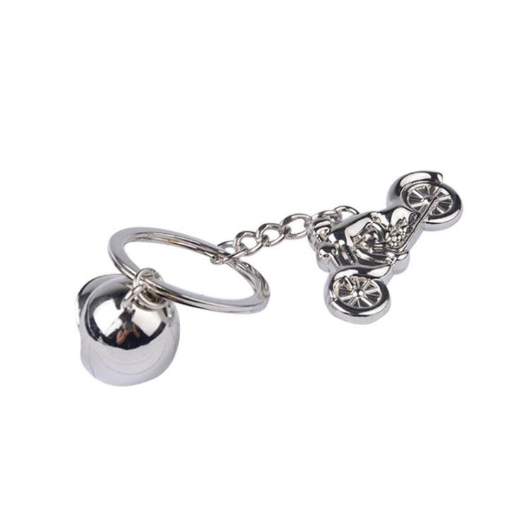 Classic 3D Simulation Model Of Motorcycle Motorcycle Helmet Charms Creation Alloy Key Chain Key Holder Car Key - Key Rings by PMC Jewellery | Online Shopping South Africa | PMC Jewellery