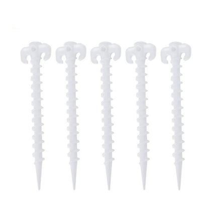 10 PCS/Set Luminous Camping Canopy Tent Ground Screw Pegs Horn Nails Outdoor Climbing Tent Plastic Nails Tent Accessories - Tents & Accessories by PMC Jewellery | Online Shopping South Africa | PMC Jewellery