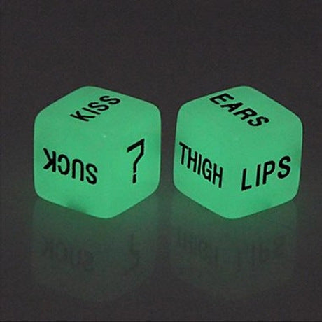 Creative Luminous English Fun Dice Bar Family Party Game Tools Set of Two - Gambling by PMC Jewellery | Online Shopping South Africa | PMC Jewellery