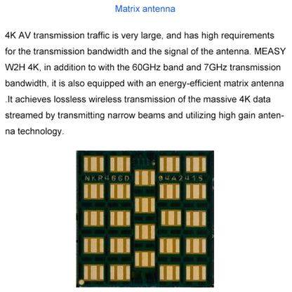 Measy W2H 60GHz 4K Ultra HD Wireless Transmission Kit, Transmission Distance: 30m, AU Plug - Set Top Box & Accessories by Measy | Online Shopping South Africa | PMC Jewellery | Buy Now Pay Later Mobicred