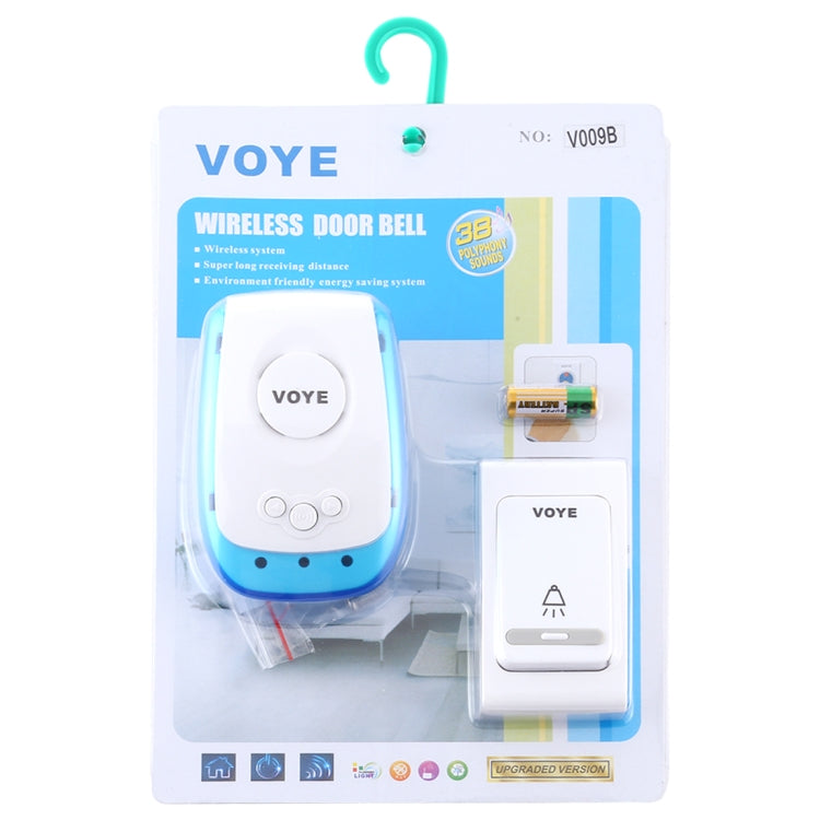 VOYE V009B Home Music Remote Control Wireless Doorbell with 38 Polyphony Sounds, US Plug (White) - Wireless Doorbell by VOYE | Online Shopping South Africa | PMc TechLife | Buy Now Pay Later Mobicred