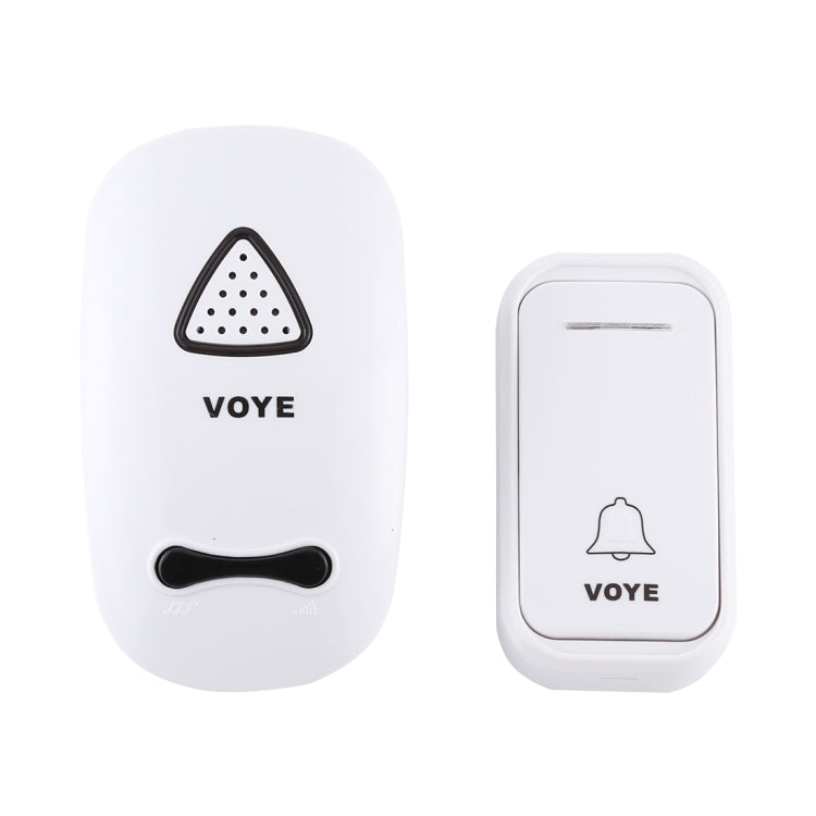 VOYE V025F Home Music Remote Control Wireless Doorbell with 38 Polyphony Sounds, US Plug(White) - Wireless Doorbell by VOYE | Online Shopping South Africa | PMc TechLife | Buy Now Pay Later Mobicred