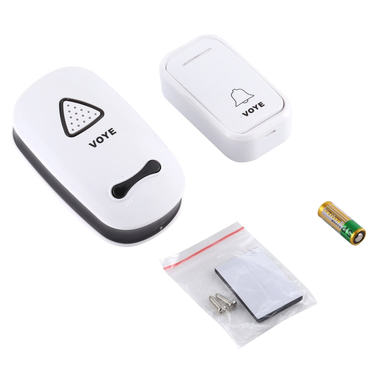 VOYE V025F Home Music Remote Control Wireless Doorbell with 38 Polyphony Sounds, US Plug(White) - Wireless Doorbell by VOYE | Online Shopping South Africa | PMc TechLife | Buy Now Pay Later Mobicred