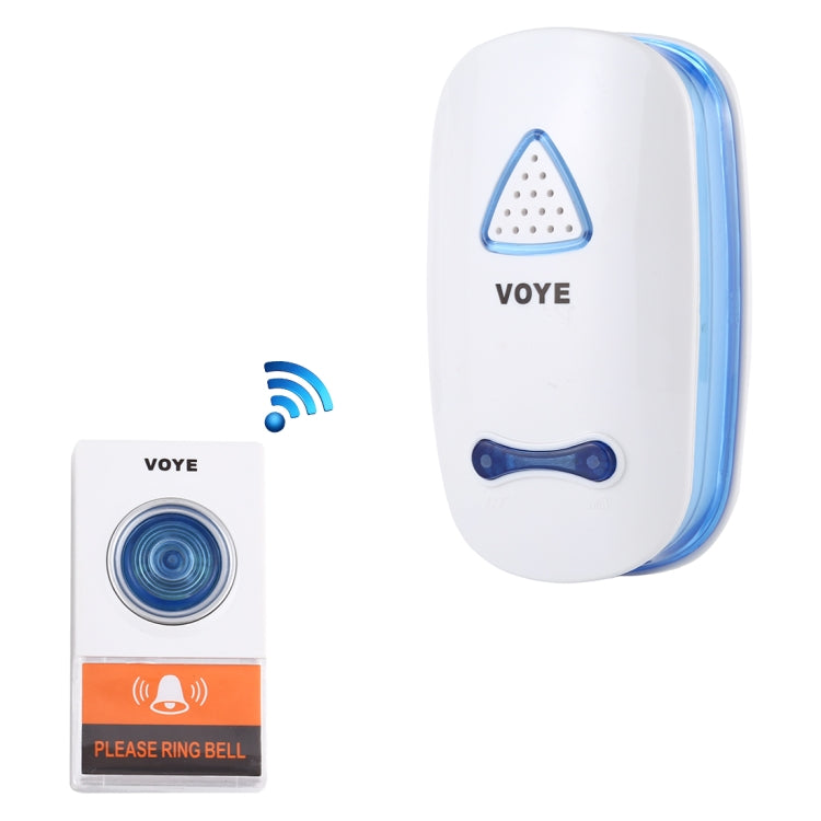 VOYE V025A Home Music Remote Control Wireless Doorbell with 38 Polyphony Sounds, US Plug (White) - Wireless Doorbell by VOYE | Online Shopping South Africa | PMc TechLife | Buy Now Pay Later Mobicred