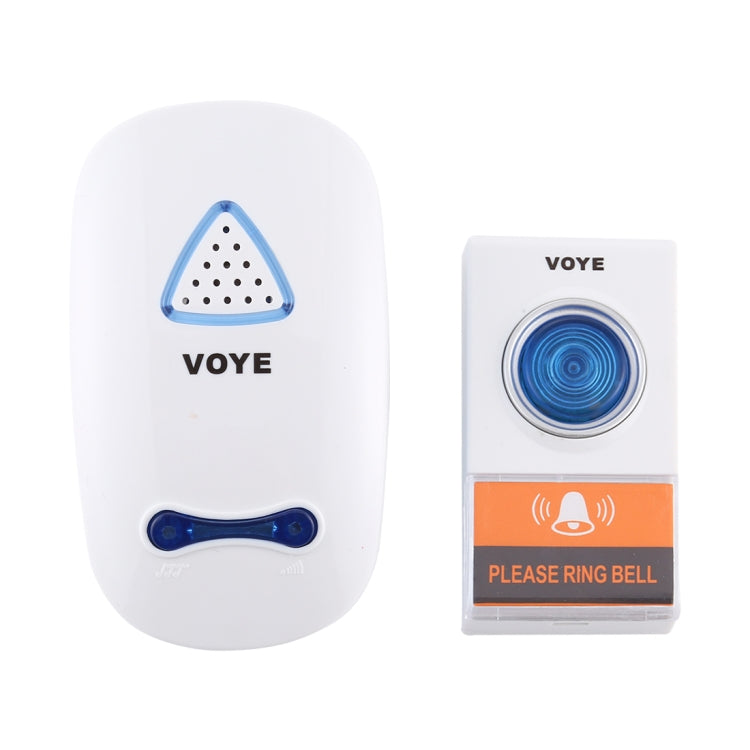VOYE V025A Home Music Remote Control Wireless Doorbell with 38 Polyphony Sounds, US Plug (White) - Wireless Doorbell by VOYE | Online Shopping South Africa | PMc TechLife | Buy Now Pay Later Mobicred