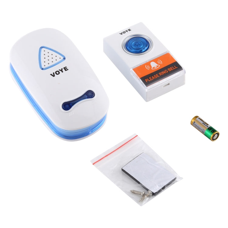 VOYE V025A Home Music Remote Control Wireless Doorbell with 38 Polyphony Sounds, US Plug (White) - Wireless Doorbell by VOYE | Online Shopping South Africa | PMc TechLife | Buy Now Pay Later Mobicred