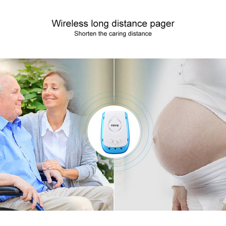 VOYE V009A Home Music Remote Control Wireless Doorbell with 38 Polyphony Sounds, US Plug (White) - Wireless Doorbell by VOYE | Online Shopping South Africa | PMc TechLife | Buy Now Pay Later Mobicred