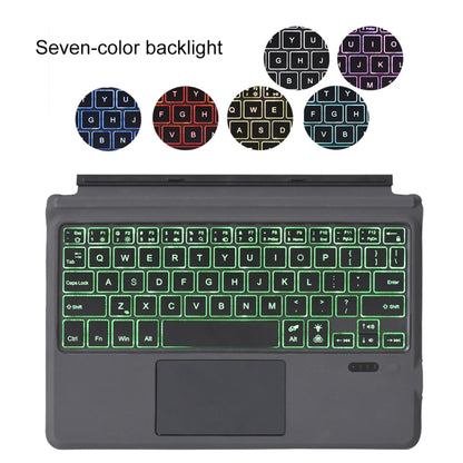 1087D Magnetic Colorful Backlight Bluetooth V3.0 Keyboard with Touchpad for Microsoft Surface GO - Others Keyboard by PMC Jewellery | Online Shopping South Africa | PMC Jewellery