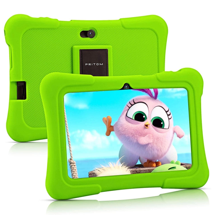 Pritom K7 Kids Education Tablet PC, 7.0 inch, 1GB+32GB, Android 10 Allwinner A50 Quad Core CPU, Support 2.4G WiFi / Bluetooth / Dual Camera, Global Version with Google Play(Green) -  by PRITOM | Online Shopping South Africa | PMC Jewellery | Buy Now Pay Later Mobicred