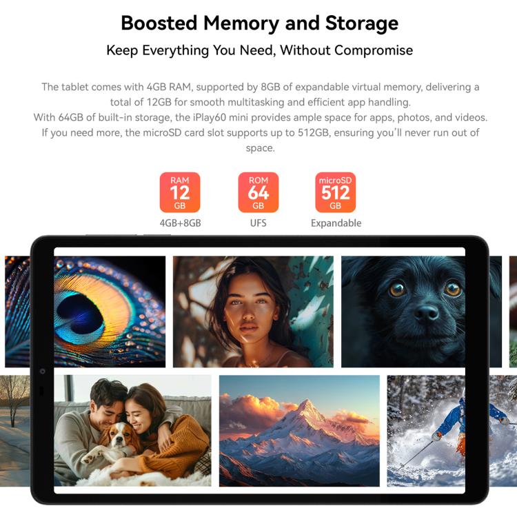 ALLDOCUBE iPlay 60 mini 4G LTE Tablet PC, 4GB+64GB, 8.68 inch Android 15 Unisoc T606 Octa Core Support Dual SIM (Grey) - free shipping - PMc TechLife - Order now!