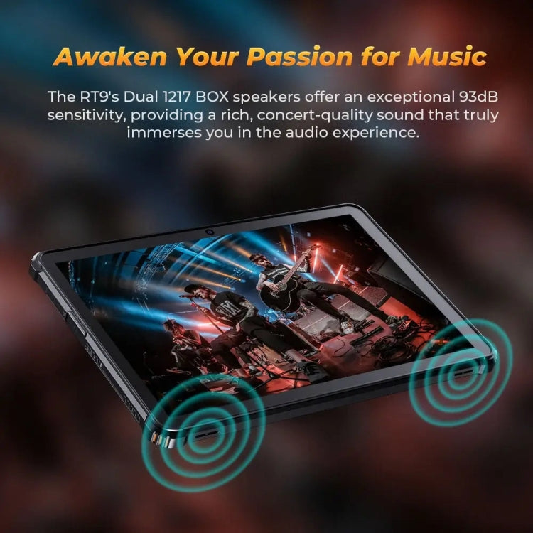 OUKITEL RT9 4G Network IP68/IP69K Rugged Tablet, 6GB+256GB, 11 inch Android 14 Unisoc T606 Octa-Core Support Dual SIM, EU Plug (Black) - free shipping - PMC Jewellery - Order now!
