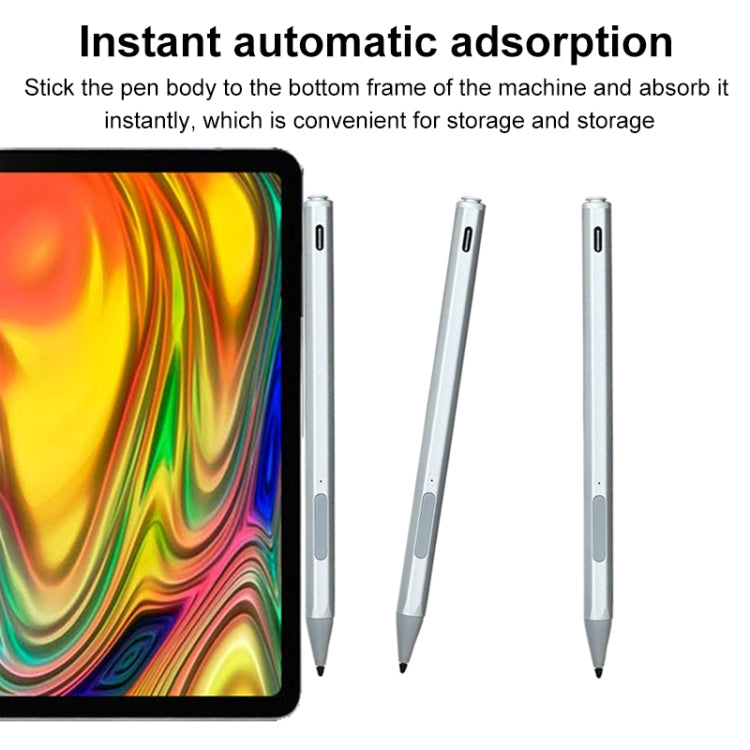 WR19 4096 USB-C/Type-C Pressure-Sensitive Stylus Pen(Silver) - Stylus Pen by PMC TechLife | Online Shopping South Africa | PMC TechLife | Buy Now Pay Later Mobicred