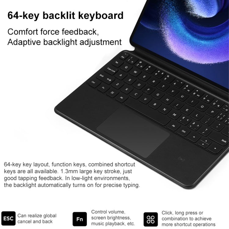 Original For Xiaomi Pad 6 / 6 Pro Intelligent Touch Pad Keyboard (Black) - free shipping - PMC TechLife - Order now!