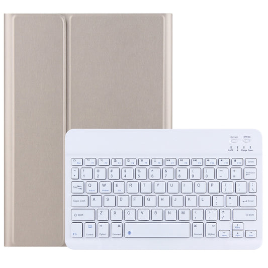 DY-E10 2 in 1 Removable Bluetooth Keyboard + Protective Leather Tablet Case with Holder for Lenovo Tab E10(Gold) - Lenovo Keyboard by PMC Jewellery | Online Shopping South Africa | PMC Jewellery