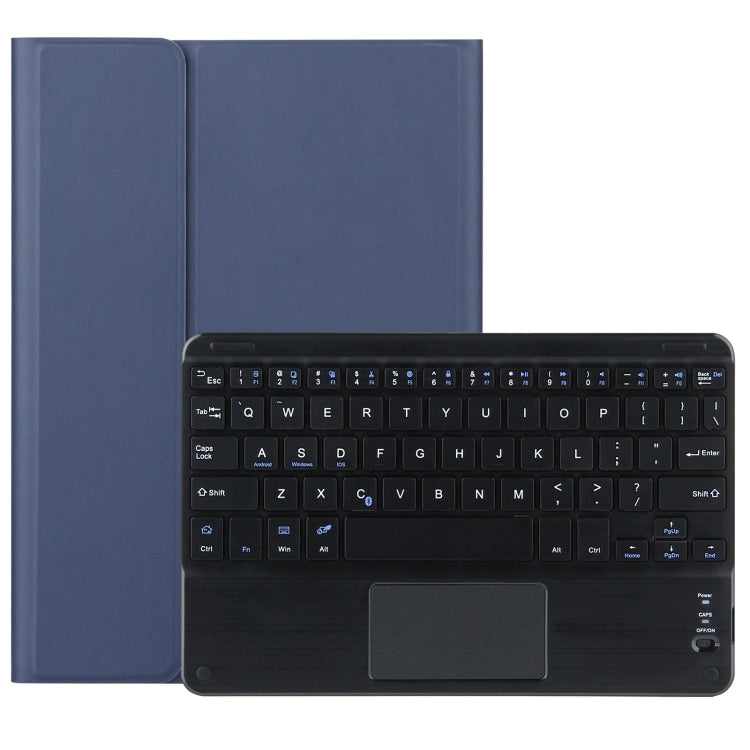 DY-E10 2 in 1 Removable Bluetooth Keyboard + Protective Leather Tablet Case with Touchpad & Holder for Lenovo Tab E10(Blue) - Lenovo Keyboard by PMC TechLife | Online Shopping South Africa | PMC TechLife