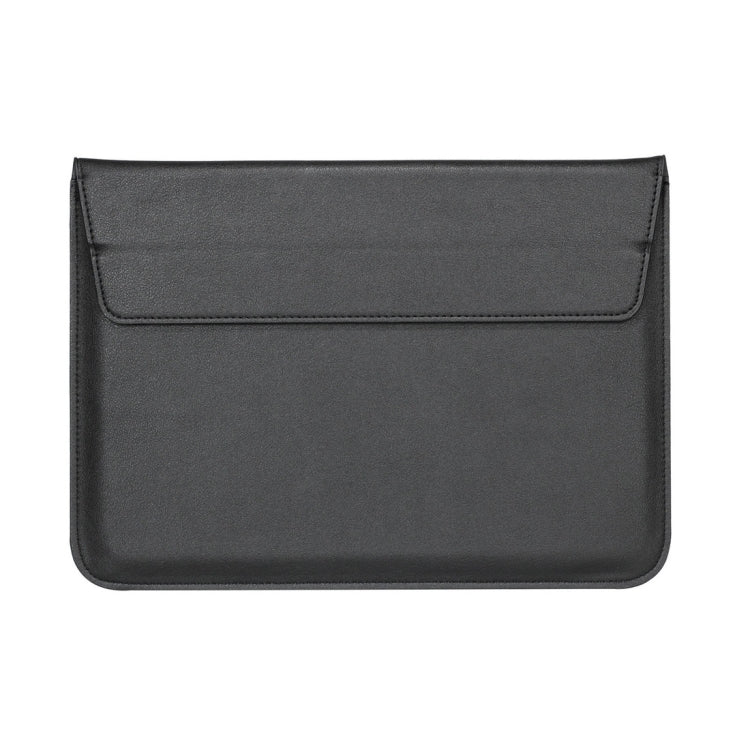 Universal Envelope Style PU Leather Case with Holder for Ultrathin Notebook Tablet PC 15.4 inch, Size: 39x28x1.5cm(Black) - 15 inch by PMC TechLife | Online Shopping South Africa | PMC TechLife | Buy Now Pay Later Mobicred