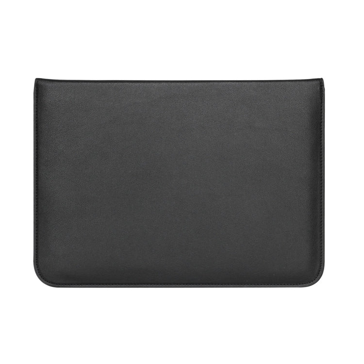 Universal Envelope Style PU Leather Case with Holder for Ultrathin Notebook Tablet PC 15.4 inch, Size: 39x28x1.5cm(Black) - 15 inch by PMC TechLife | Online Shopping South Africa | PMC TechLife | Buy Now Pay Later Mobicred