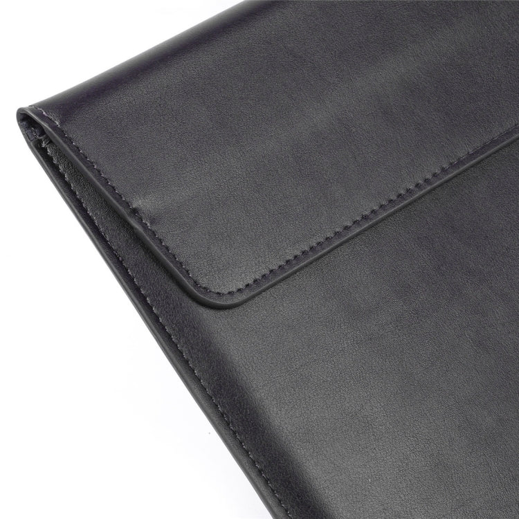 Universal Envelope Style PU Leather Case with Holder for Ultrathin Notebook Tablet PC 15.4 inch, Size: 39x28x1.5cm(Black) - 15 inch by PMC TechLife | Online Shopping South Africa | PMC TechLife | Buy Now Pay Later Mobicred