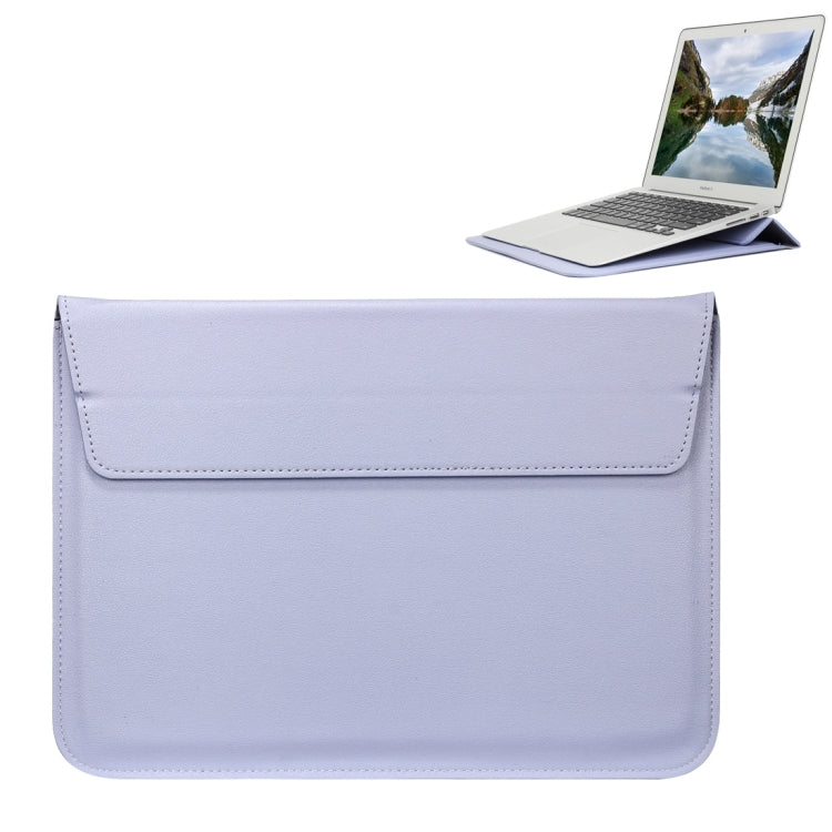 Universal Envelope Style PU Leather Case with Holder for Ultrathin Notebook Tablet PC 13.3 inch, Size: 35x25x1.5cm (Blue Purple) - 13 inch by PMC TechLife | Online Shopping South Africa | PMC TechLife | Buy Now Pay Later Mobicred