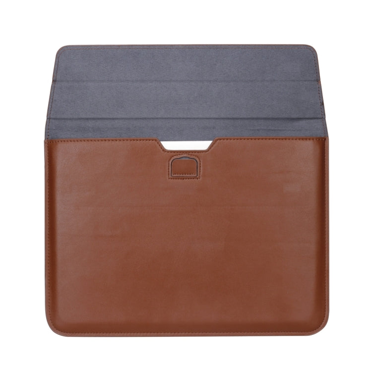 Universal Envelope Style PU Leather Case with Holder for Ultrathin Notebook Tablet PC 11.6 inch, Size: 32.5x21.5x1cm(Brown) - 10 - 11 inch by PMC TechLife | Online Shopping South Africa | PMC TechLife | Buy Now Pay Later Mobicred