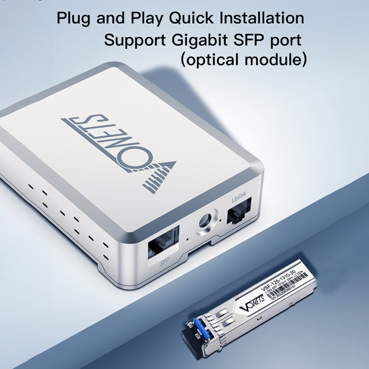 VONETS VSP510 5 Ports Ethernet Gigabit Switch with DC Adapter + Rail Fixing Buckle Set - free shipping - PMC Jewellery - Order now!