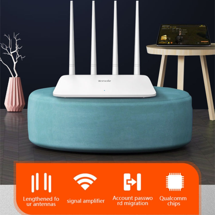 Tenda F6 300Mbps 4 External 5dBi Antennas Wireless N300 Easy Setup Router - Wireless Routers by Tenda | Online Shopping South Africa | PMC Jewellery | Buy Now Pay Later Mobicred