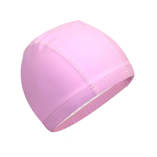 Adult Waterproof PU Coating Stretchy Swimming Cap Keep Long Hair Dry Ear Protection Swim Cap(Pink) - Swimming Caps by PMC Jewellery | Online Shopping South Africa | PMC Jewellery