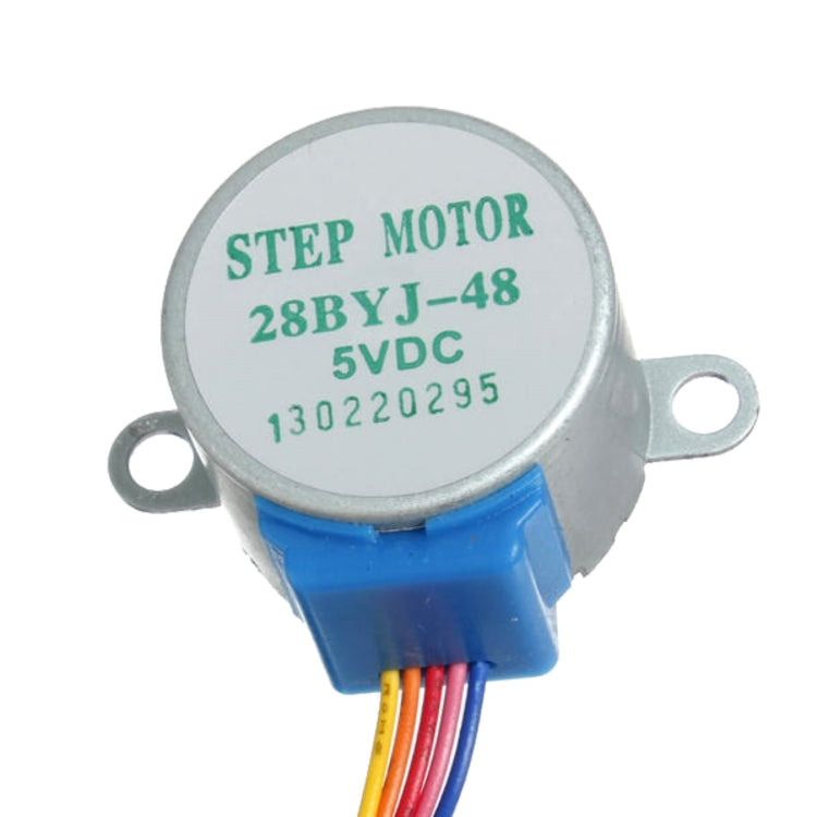LDTR-WG0246 28YBJ-48 DC 5V 4 Phase 5 Wire Stepper Motor with ULN2003 Driver Board (Silver) - Motor Module by PMC Jewellery | Online Shopping South Africa | PMC Jewellery