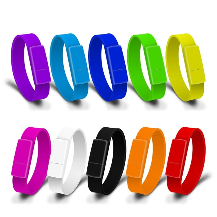 MicroDrive 128GB USB 2.0 Fashion Bracelet Wristband U Disk (Red) - free shipping - PMC Jewellery - Order now!
