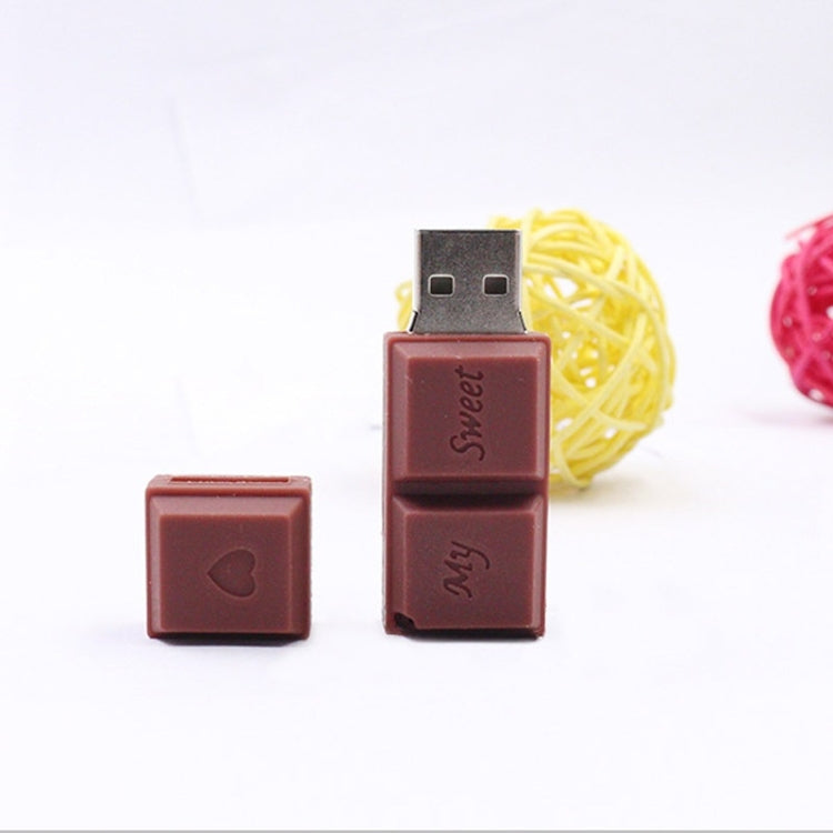 MicroDrive 128GB USB 2.0 Creative Chocolate USB Flash Drive - USB Flash Drives by MicroDrive | Online Shopping South Africa | PMC TechLife | Buy Now Pay Later Mobicred