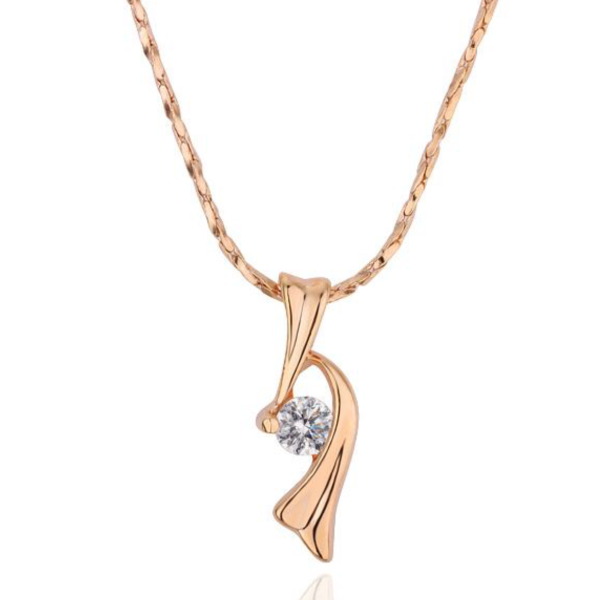 18k Gold Plated Pendant Necklace In Rose Gold - Necklaces by PMC TechLife SA | Online Shopping South Africa | PMC TechLife | Buy Now Pay Later Mobicred