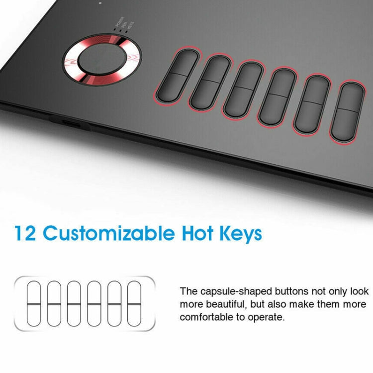 VEIKK A15 10x6 inch 5080 LPI Smart Touch Electronic Graphic Tablet, with Type-C Interface(Red) - free shipping - PMC TechLife - Order now!