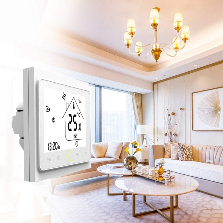 BHT-002GALW 3A Load Water Heating Type LCD Digital Heating Room Thermostat with Time Display, WiFi Control(Black) - Indoor Thermometer by PMC TechLife | Online Shopping South Africa | PMC TechLife