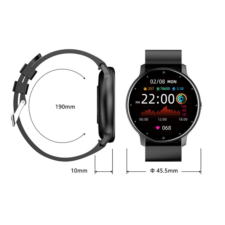 ZL02D 1.28 inch IP67 Waterproof Steel Band Smart Watch Support Heart Rate Monitoring (Black) -  by PMC Jewellery | Online Shopping South Africa | PMC Jewellery