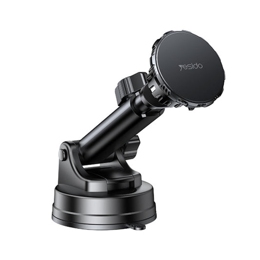 Yesido C160 Suction Cup Type Telescopic Rod Magnetic Car Phone Holder (Black) - Car Holders by Yesido | Online Shopping South Africa | PMC Jewellery
