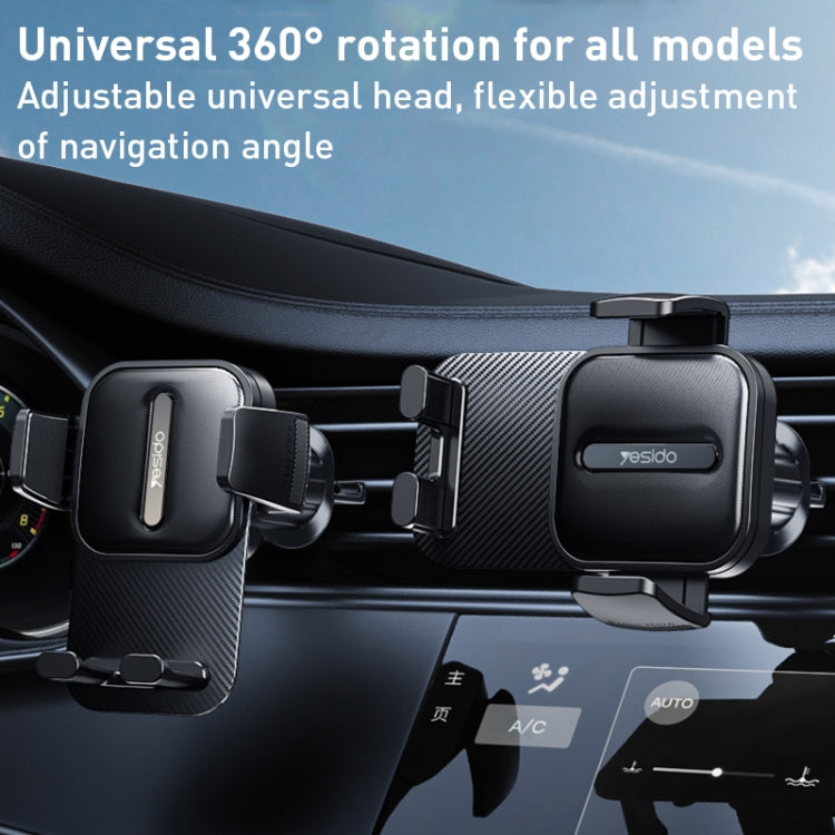 Yesido C167 Rotatable Car Air Outlet Phone Holder (Black) - free shipping - PMC TechLife - Order now!