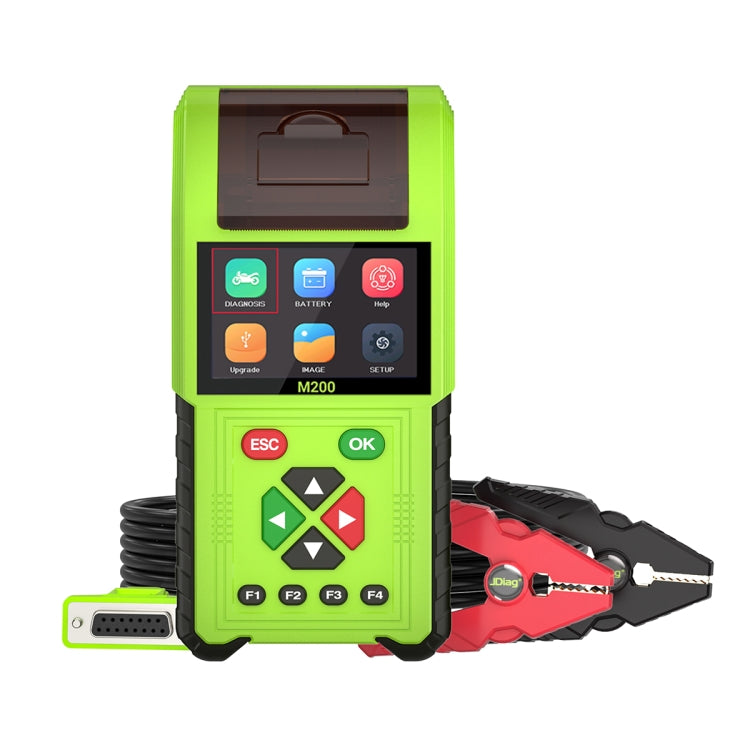 JDiag M200 8V-30V OBD Motorcycles Diagnostic Instrument with Data Printing, Standard Version - Code Readers & Scan Tools by PMC TechLife | Online Shopping South Africa | PMC TechLife