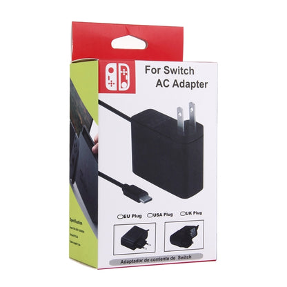 For Nintendo Switch NS Game Console Wall Adapter Charger Charger Adapter Charging Power, DC 5V, Cable Length: 1.5m, US Plug(Black) - Charger & Power by PMC Jewellery | Online Shopping South Africa | PMC Jewellery